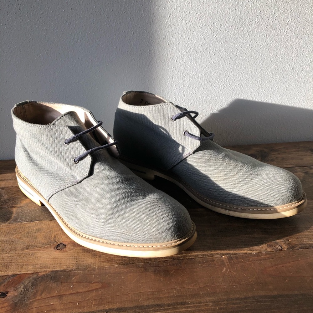 J.D. Fisk Canvas Henri Ankle Boots - Picture 2 of 8